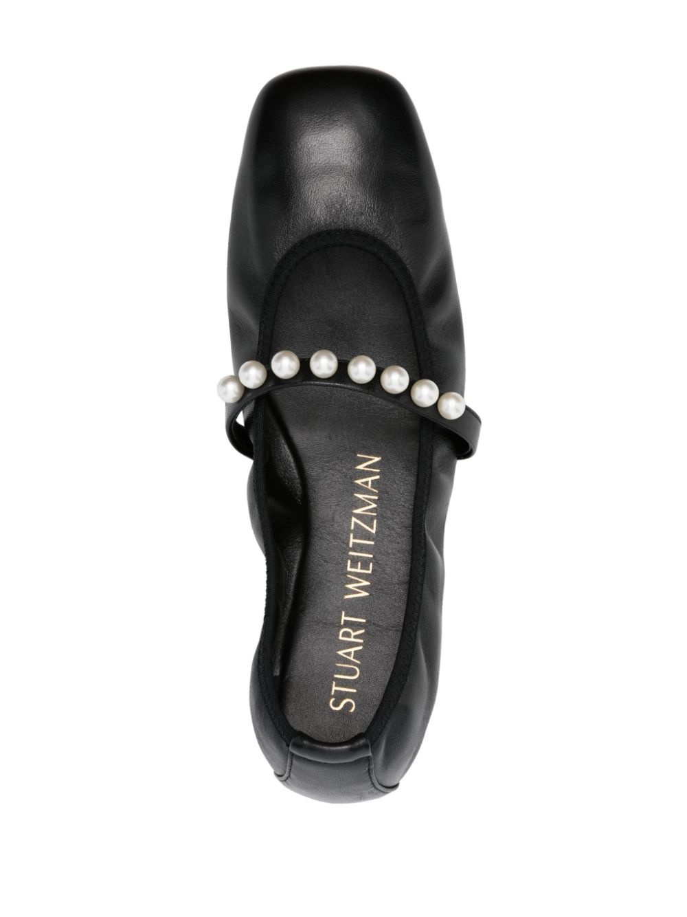 Goldie pearl-embellished ballerina flats - 4