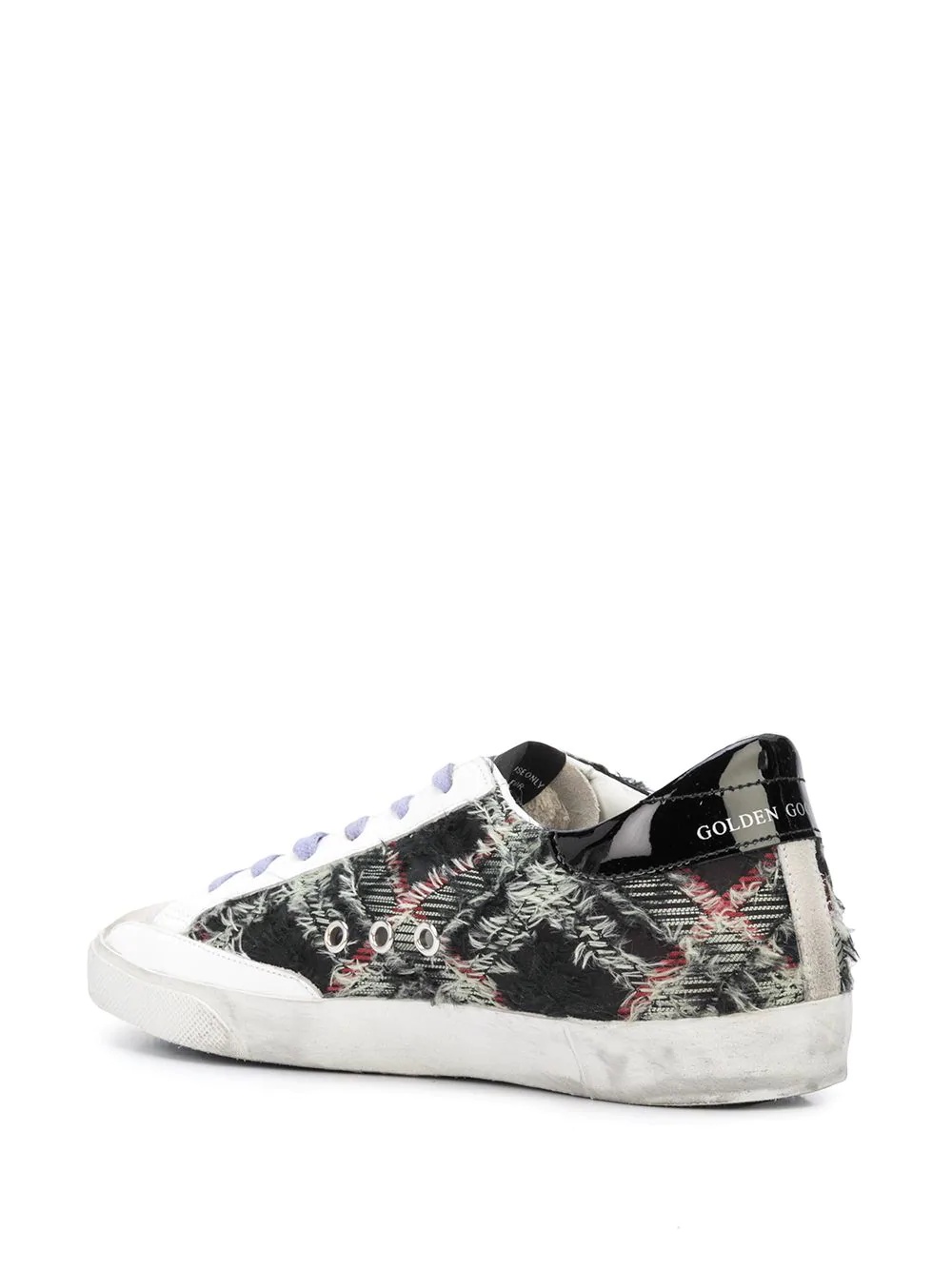 Superstar check pattern  sneakers  - 3