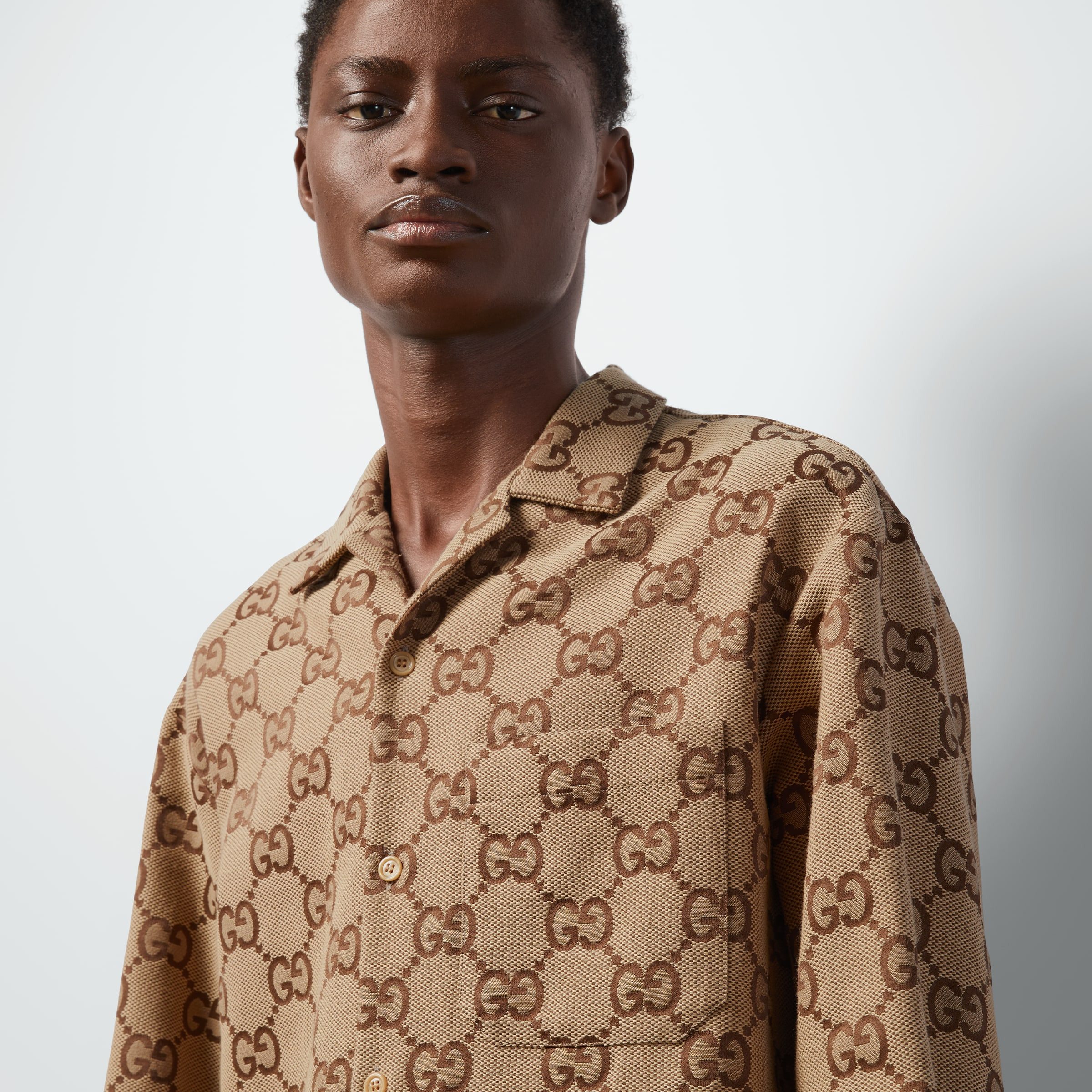 Maxi GG canvas shirt - 3