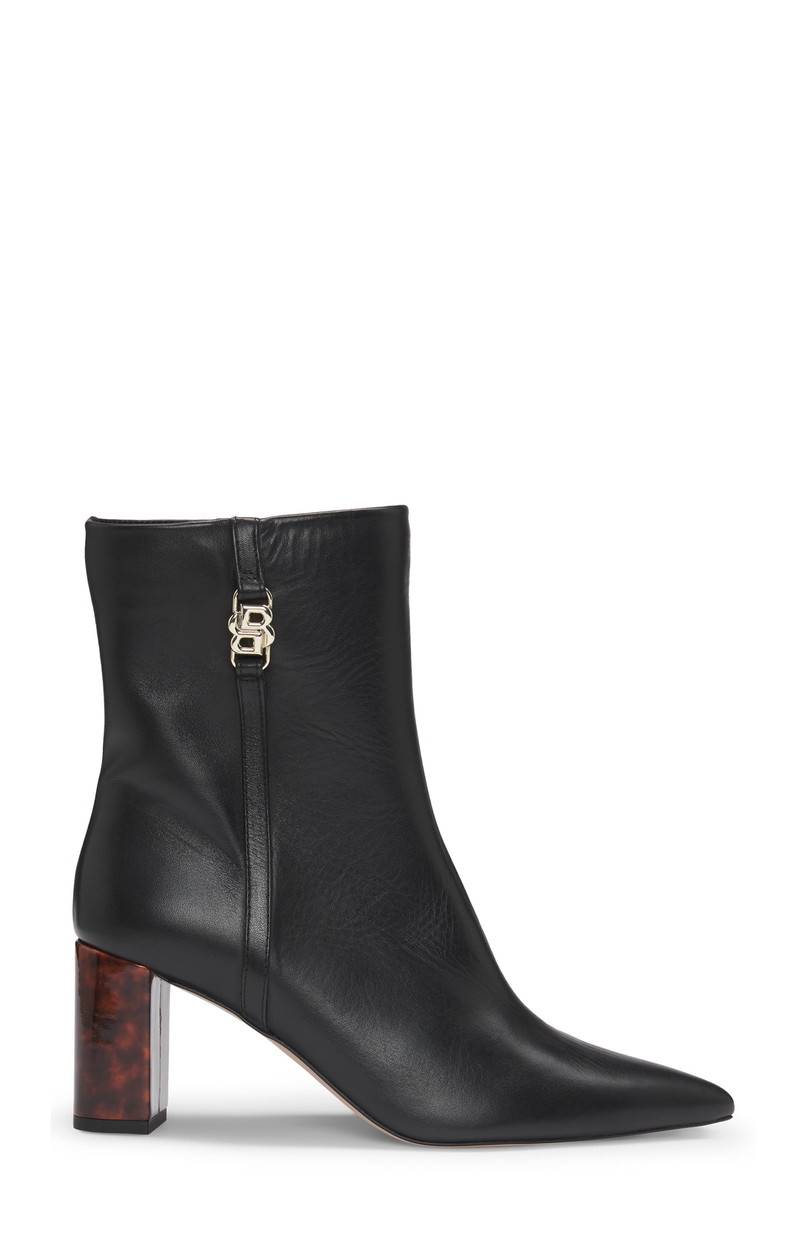 BOSS Janet Pointed Toe Bootie in Black at Nordstrom - 4