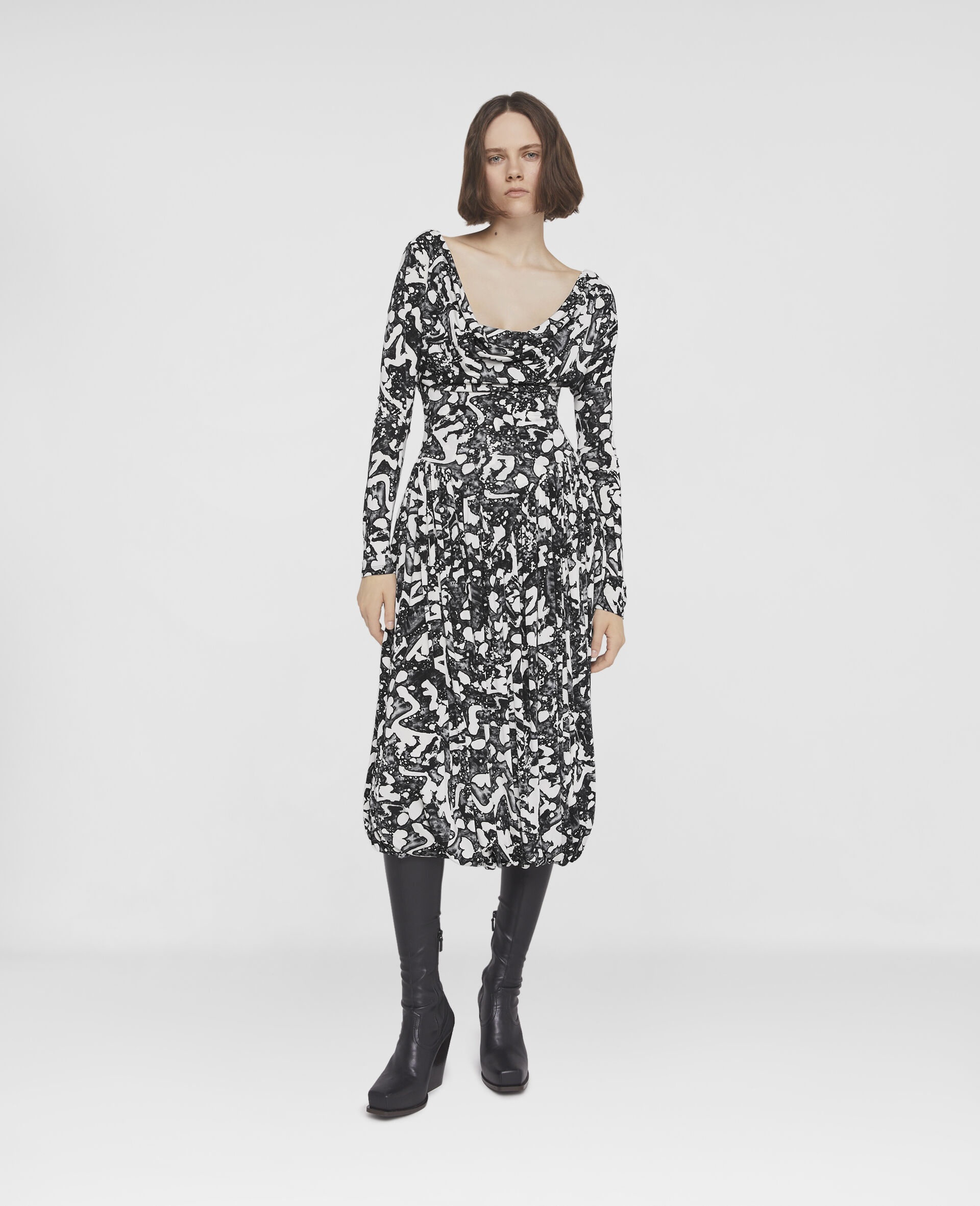 Frank Stella Swan Inspired Print Dress - 2
