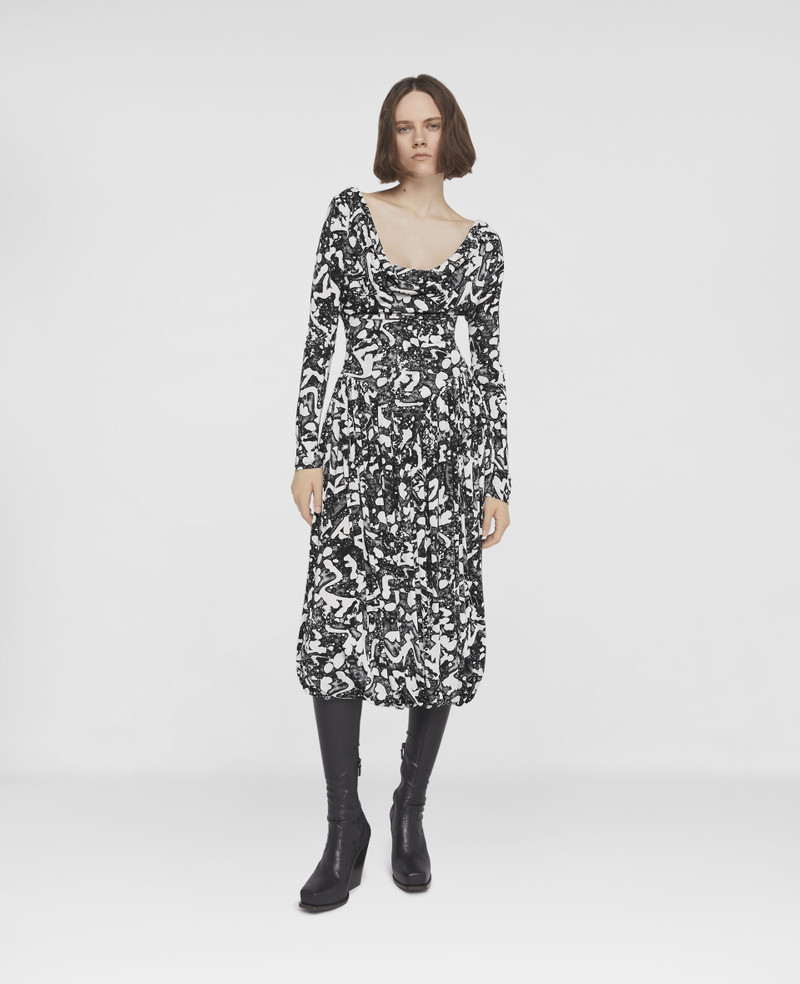 Stella McCartney Frank Stella Swan Inspired Print Dress outlook