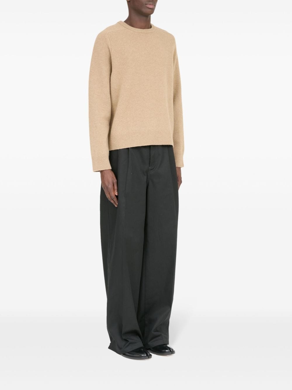 crew-neck wool jumper - 3