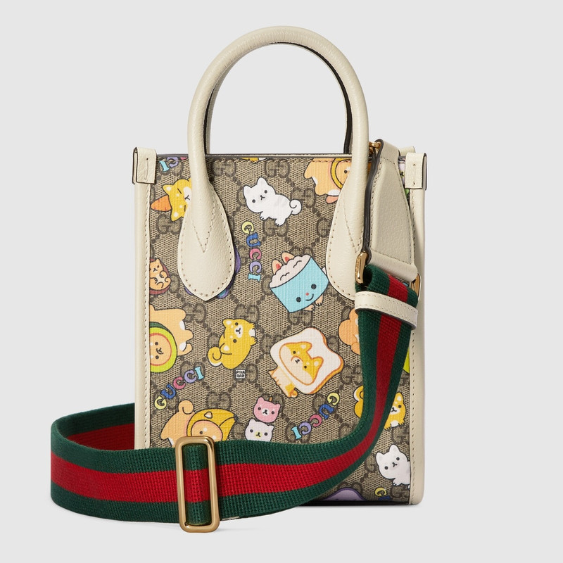 Gucci animal print mini tote bag 5