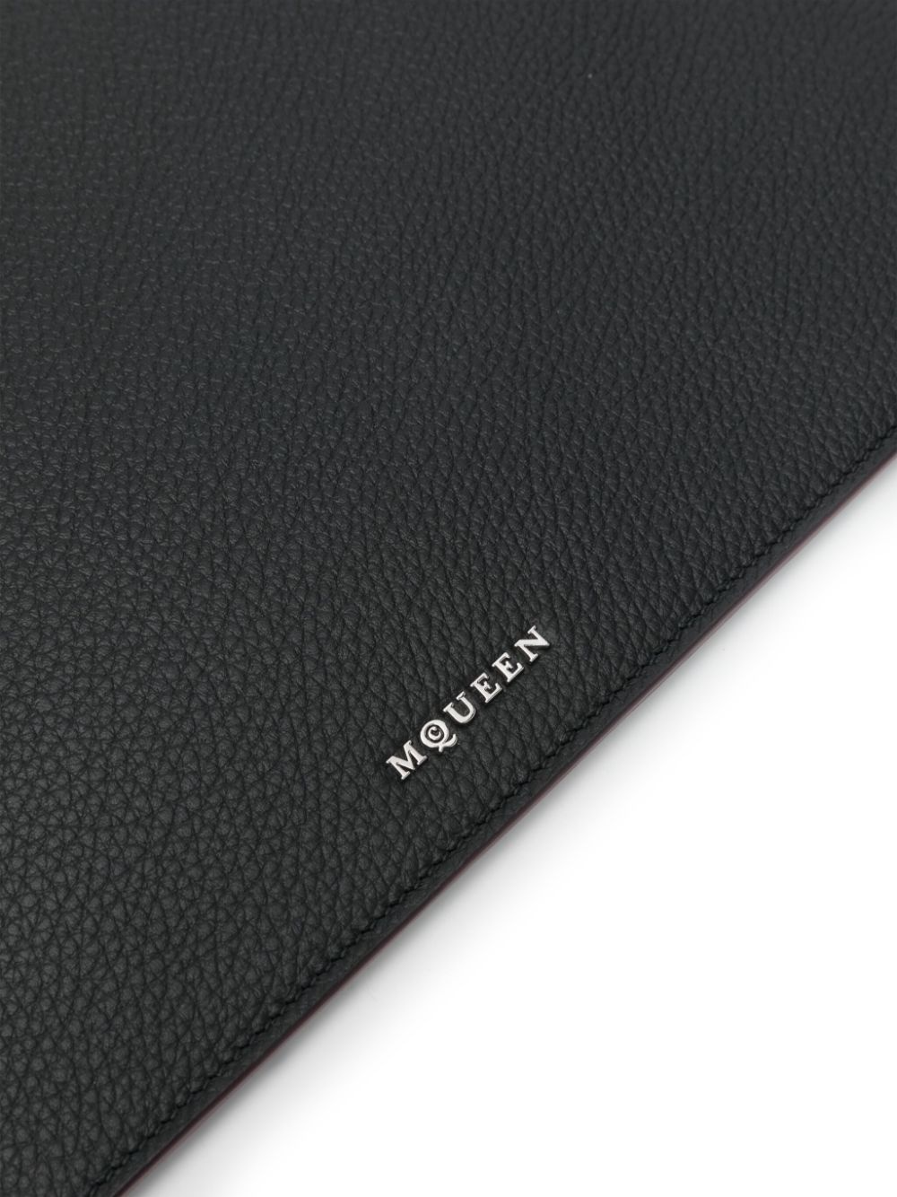 logo-lettering clutch bag - 4