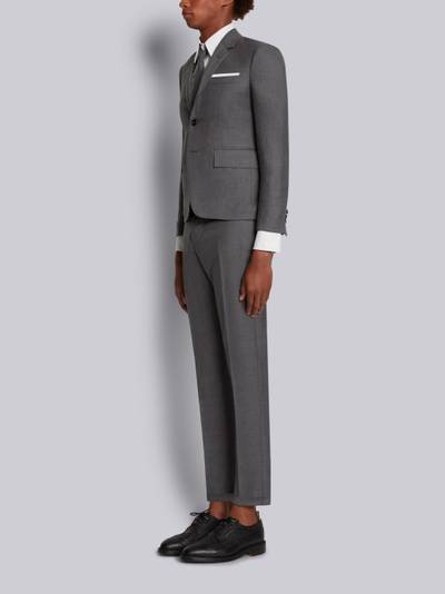 Thom Browne Medium Grey Super 120s Twill High Armhole Suit With Tie And Low Rise Skinny Trouser outlook