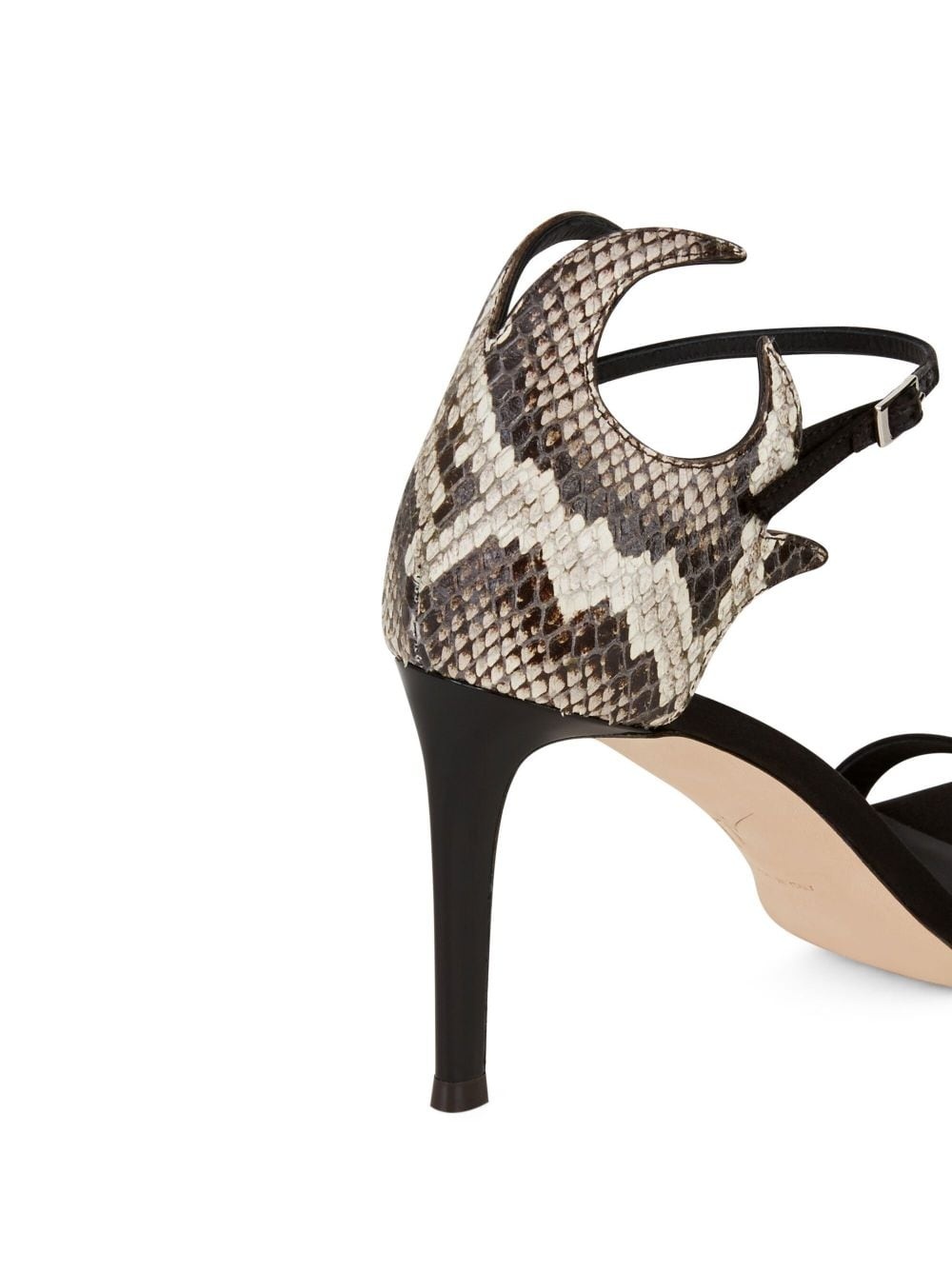 Nyco 85mm snakeskin-effect sandals - 4