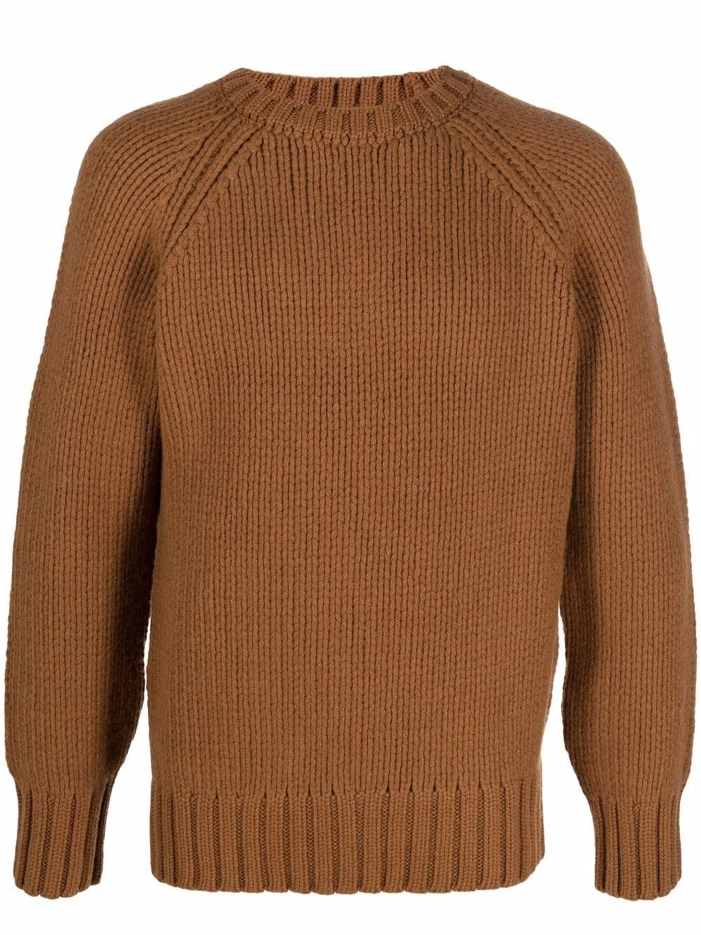 crewneck knitted wool jumper - 1