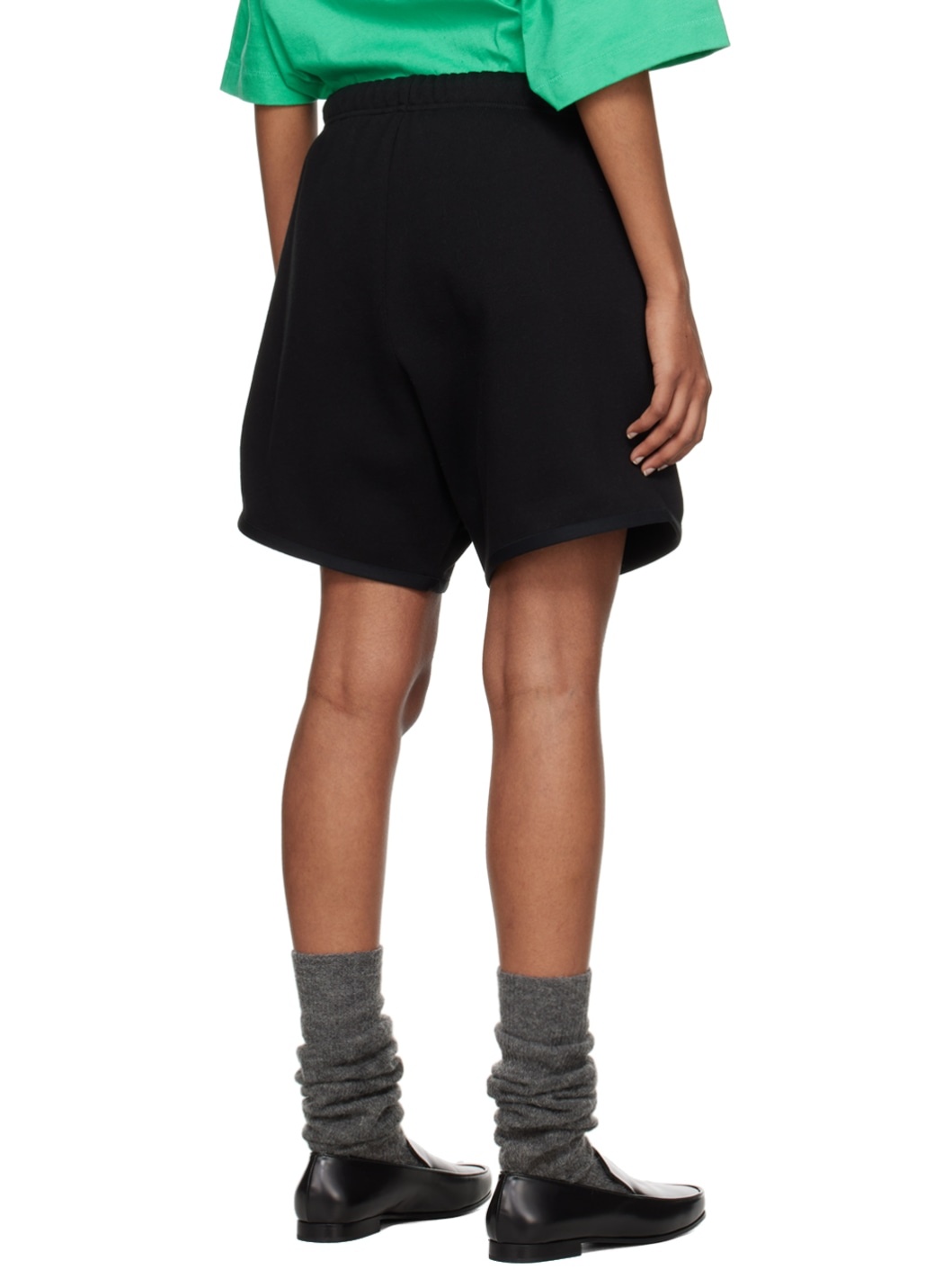 Black Drawstring Shorts - 3