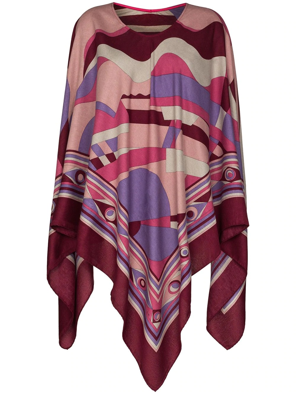 graphic-print kaftan - 1