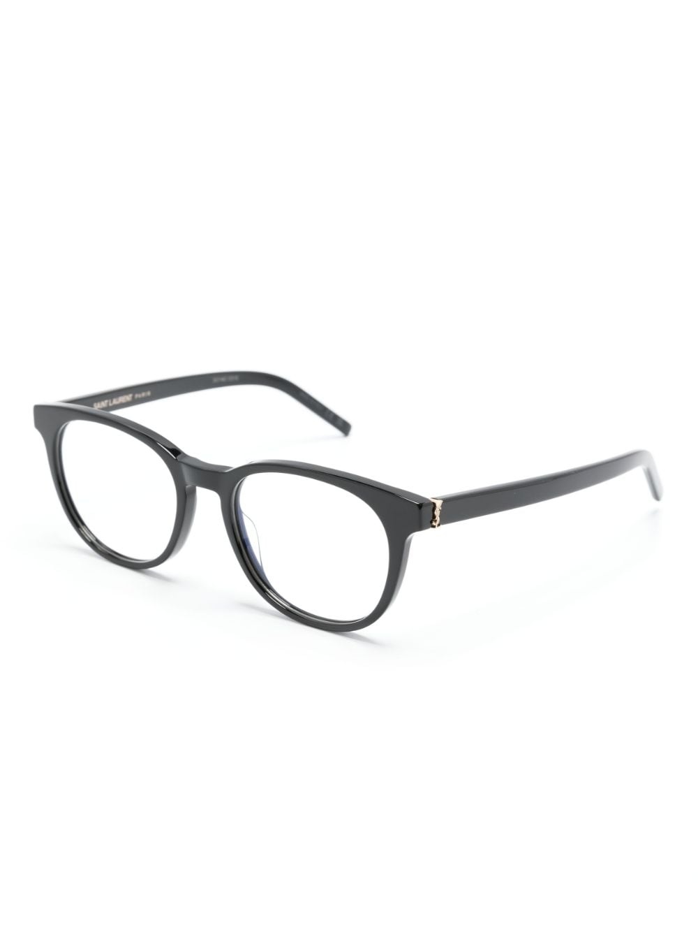 round-frame logo-detail glasses - 2