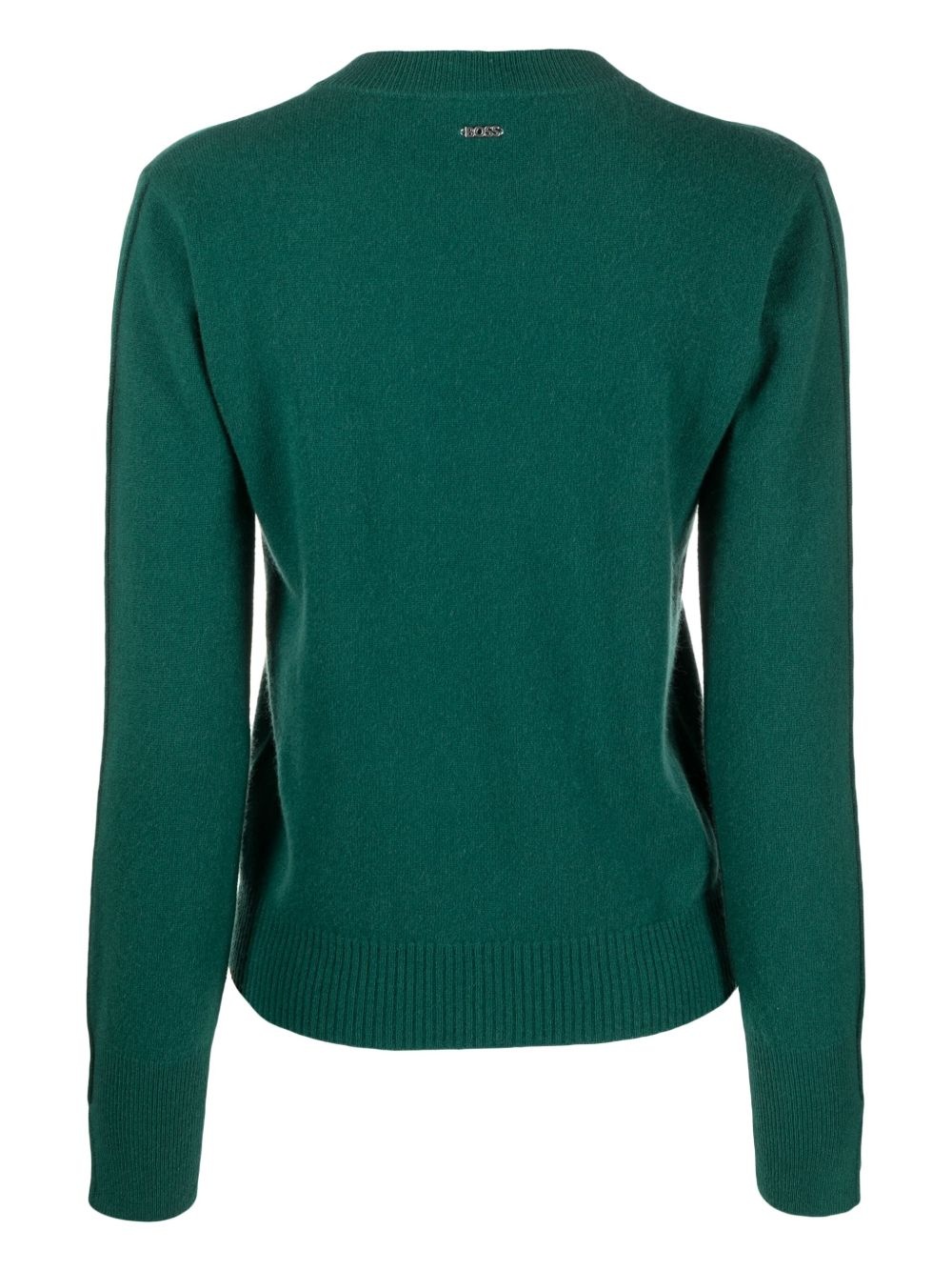 logo-plaque cashmere jumper - 2