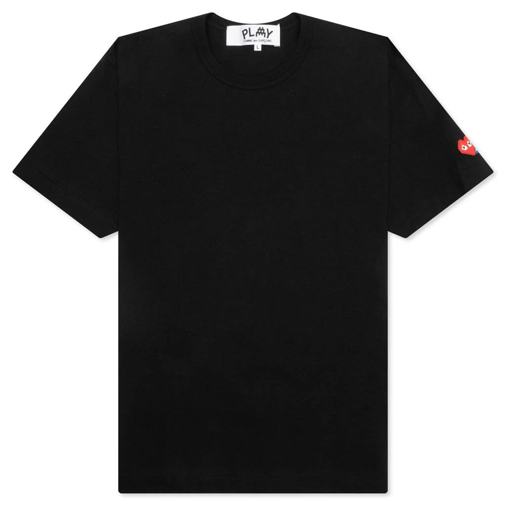 COMME DES GARCONS PLAY X THE ARTIST INVADER S/S TEE - BLACK - 1