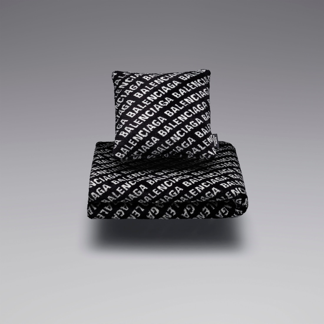Allover Logo Blanket  in Black - 3