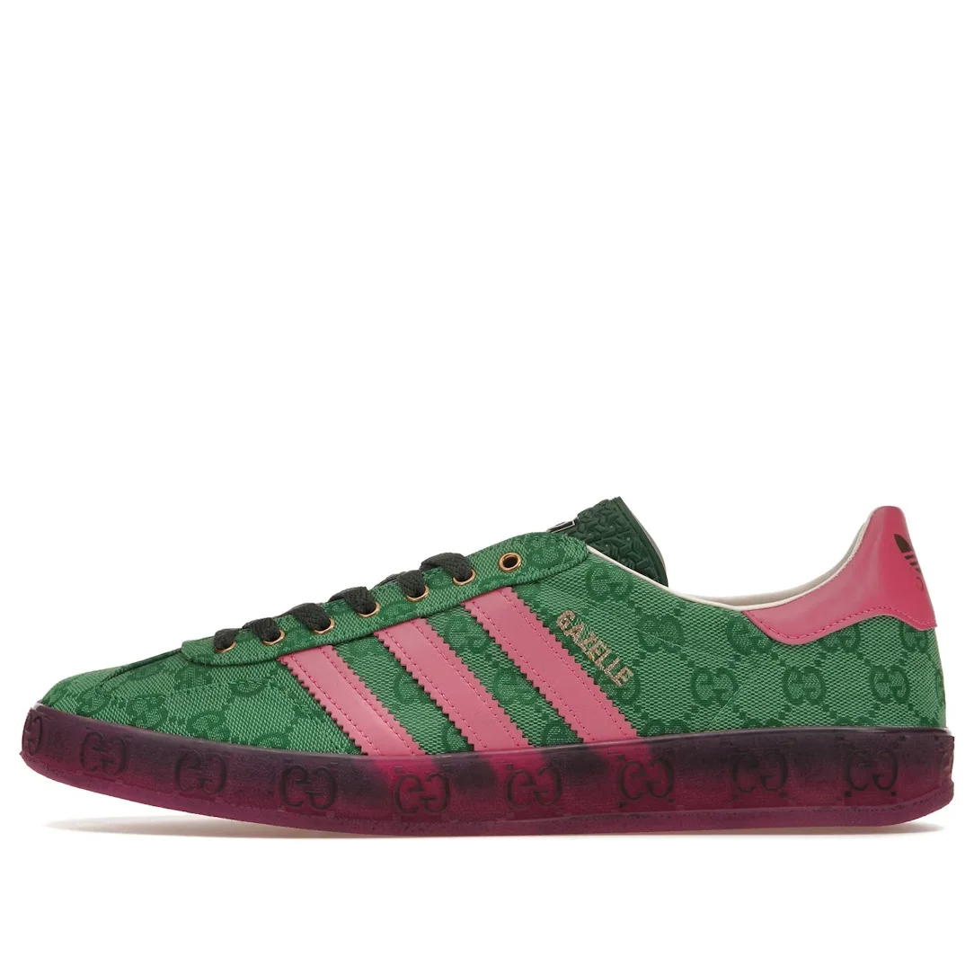 (WMNS) adidas x Gucci Gazelle 'Green GG Monogram' IE4795 - 1