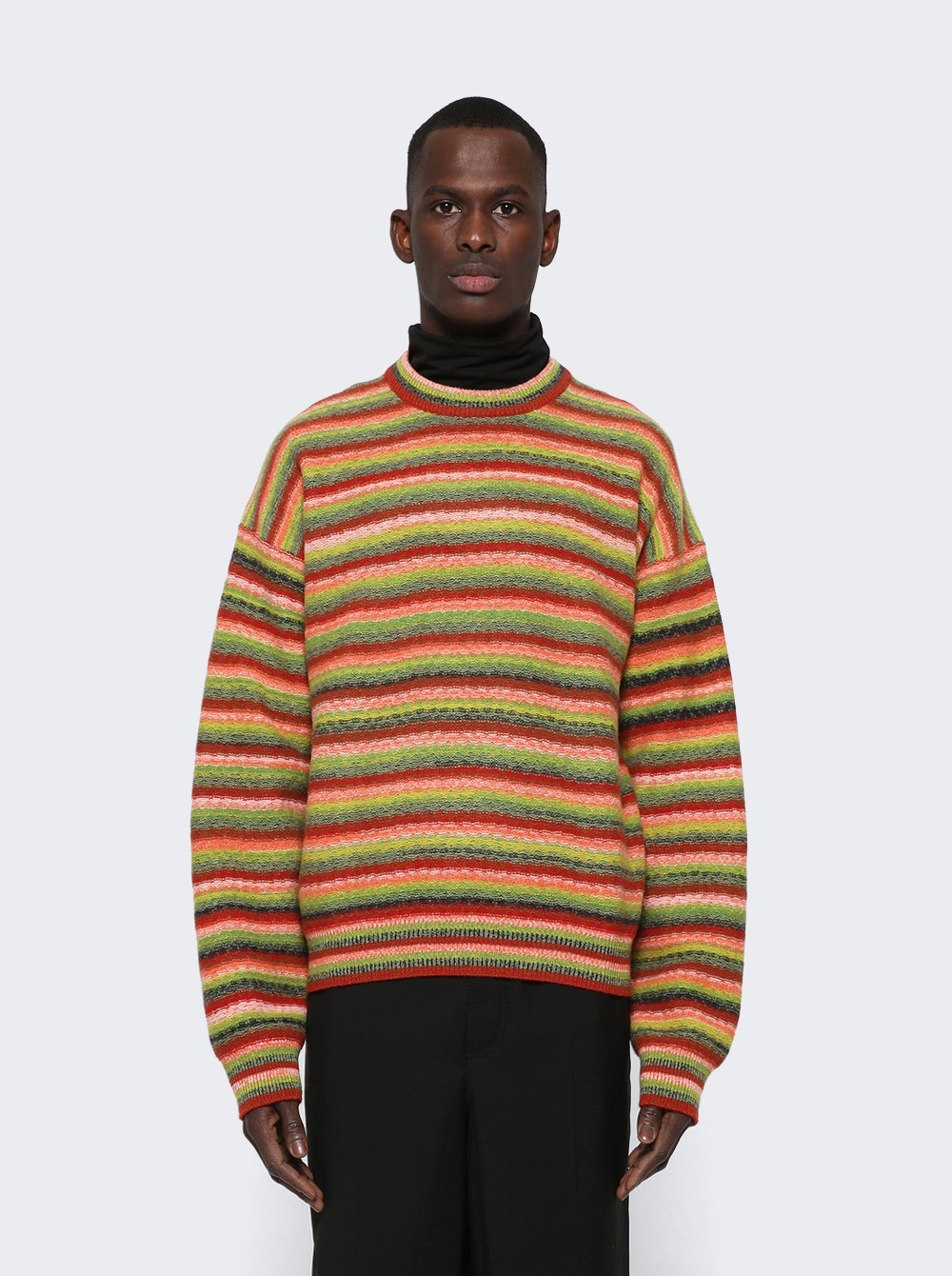 X The Elder Statesman Cashmere and Wool Sweater Multicolor - 3