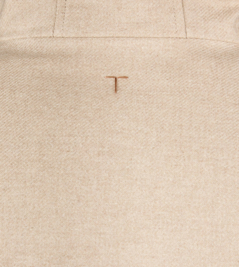 HOODED BOMBER JACKET IN WOOL - BEIGE 8