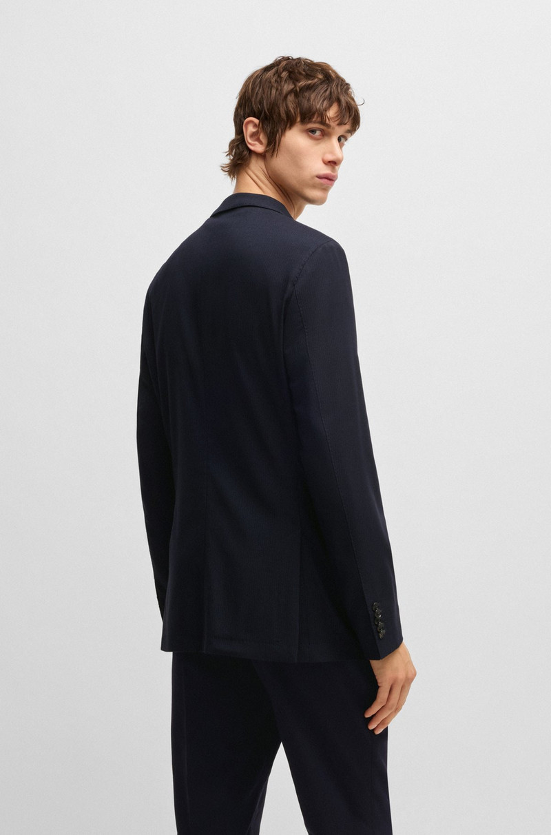 SLIM-FIT SUIT JACKET IN A STRUCTURED WOOL BLEND 4