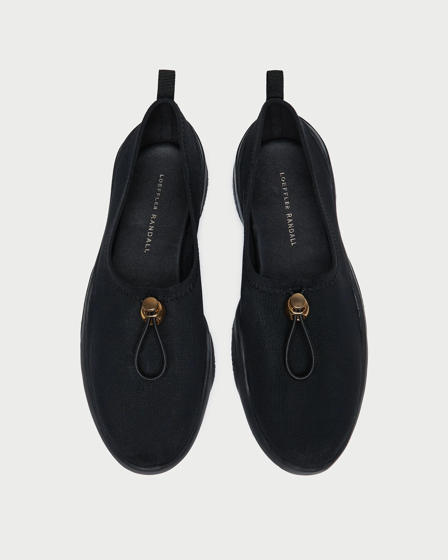 Raina Black Mesh Flat - 1