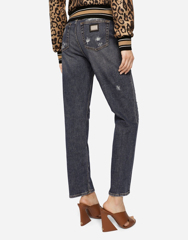 Boyfriend jeans with rips - 4