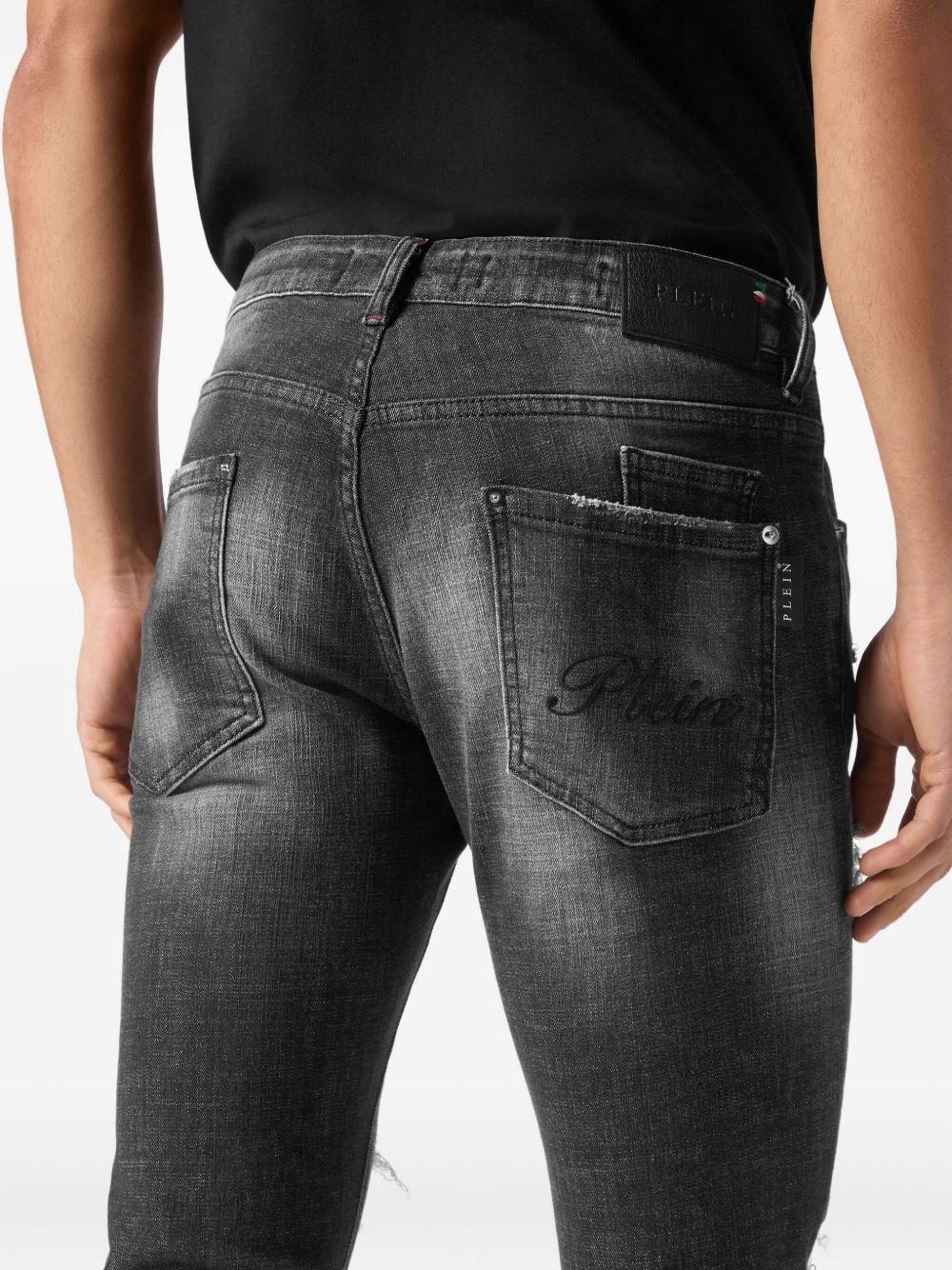 distressed-effect jeans - 4