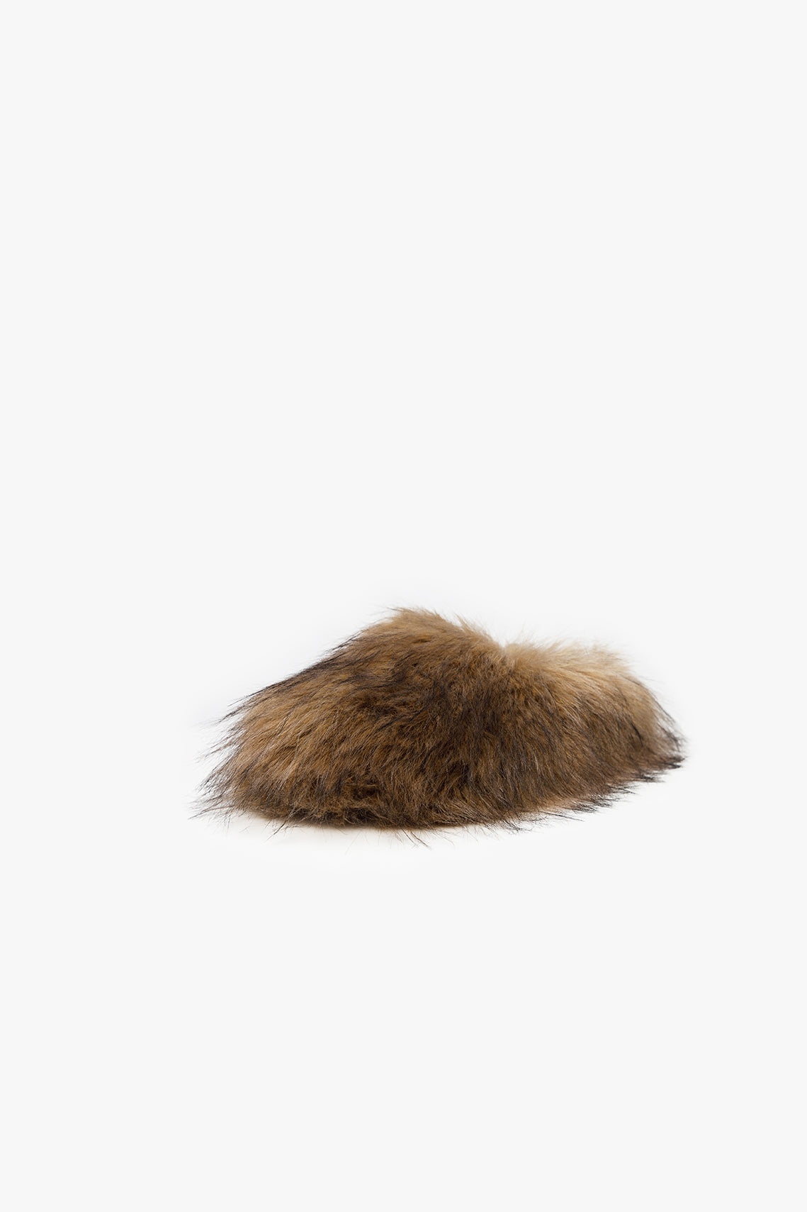 FAUX FUR CLOG BROWN - 4