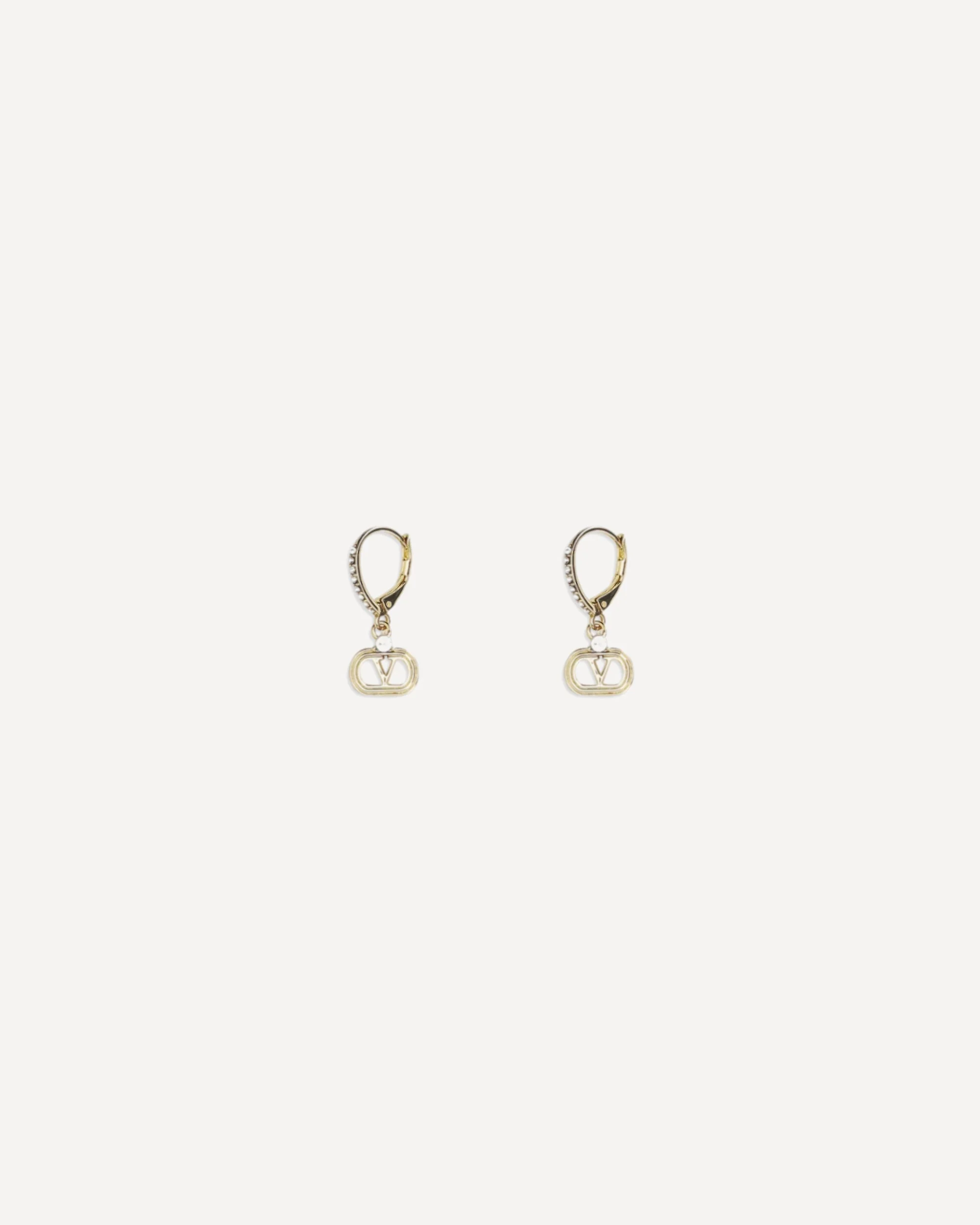 Ovalette Earrings in metal and Swarovski® crystals - 1