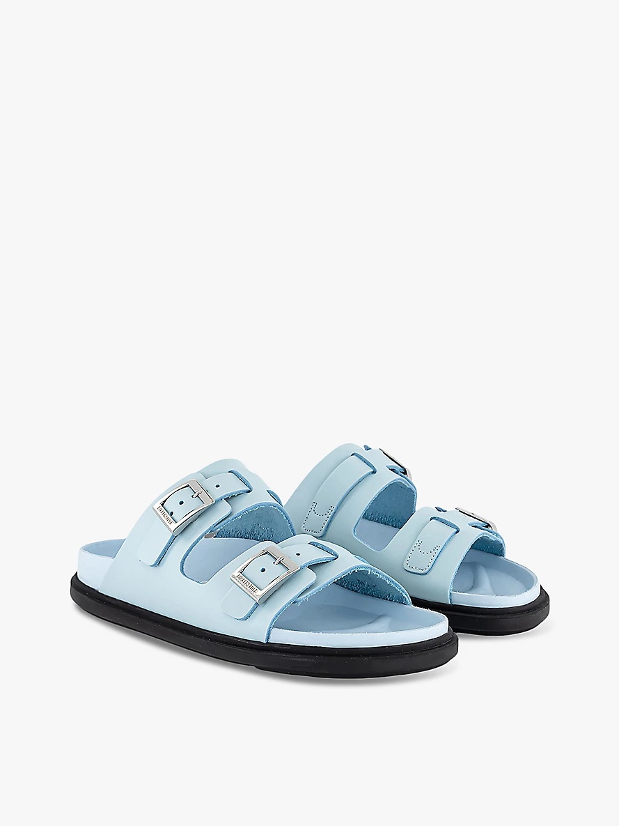 St Barths two-strap leather sandals - 3