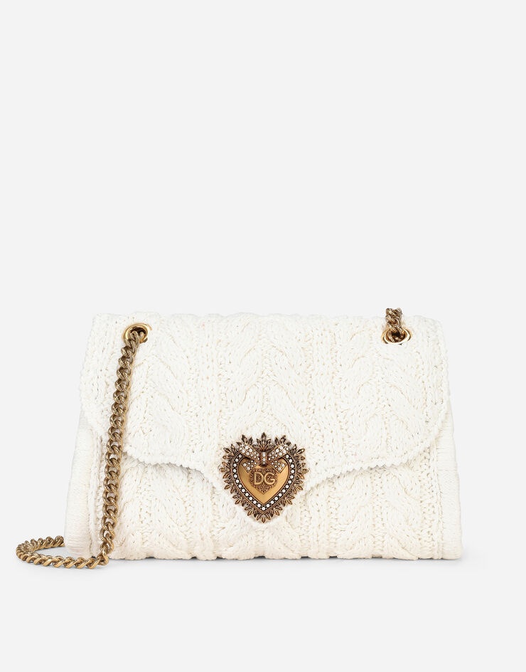 Large knit Devotion shoulder bag - 1