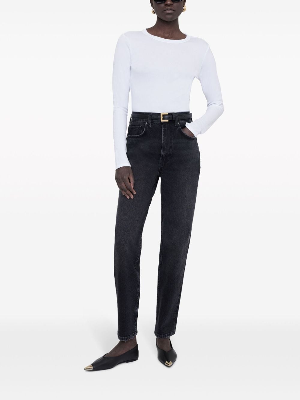 Jane logo-plaque blouse - 2