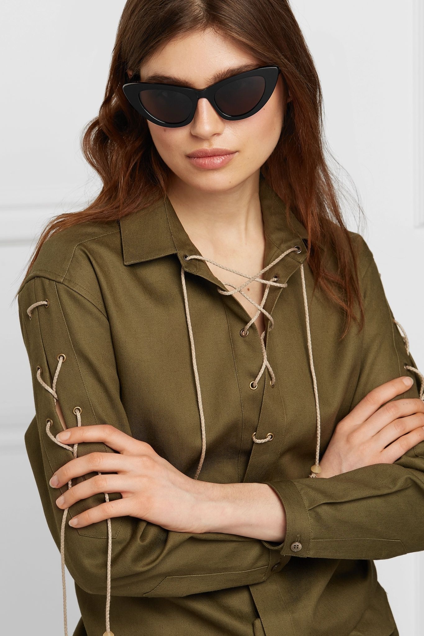 Lily cat-eye acetate sunglasses - 3