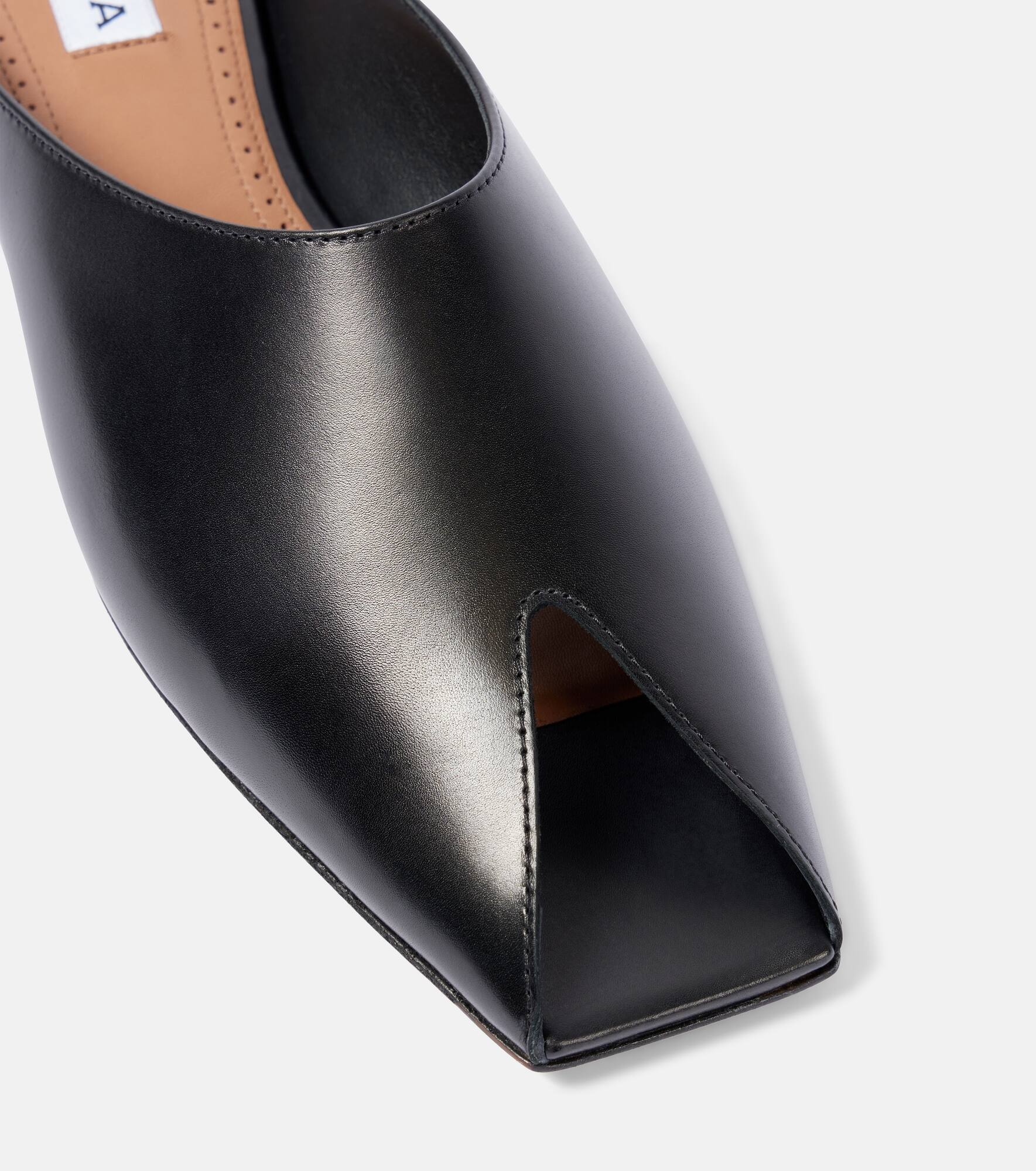 Spike leather mules - 6