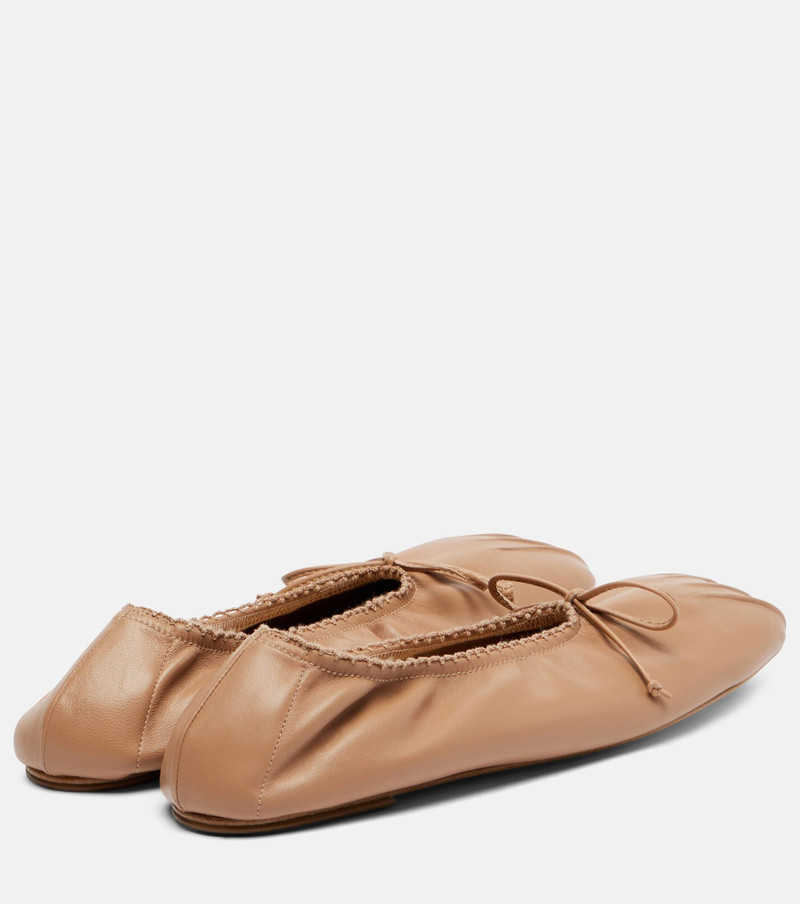 MAGDA BUTRYM Leather ballet flats outlook