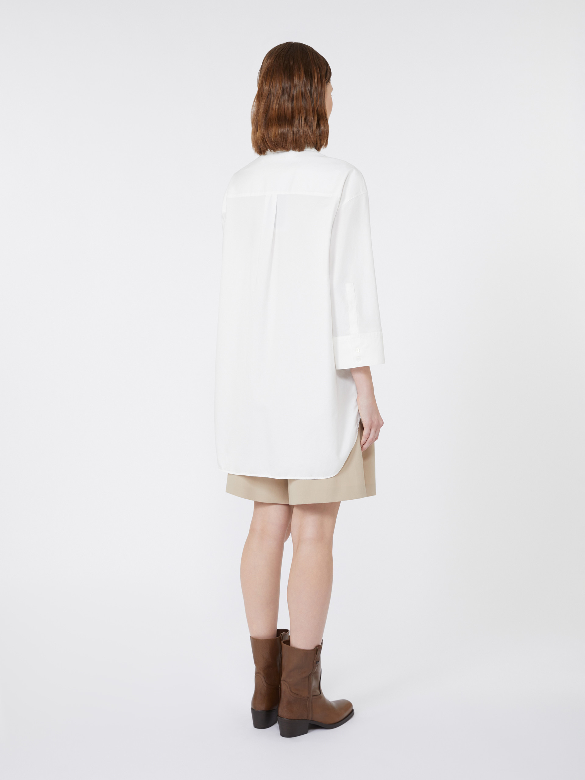 QUEVA Oversized cotton Oxford shirt - 4