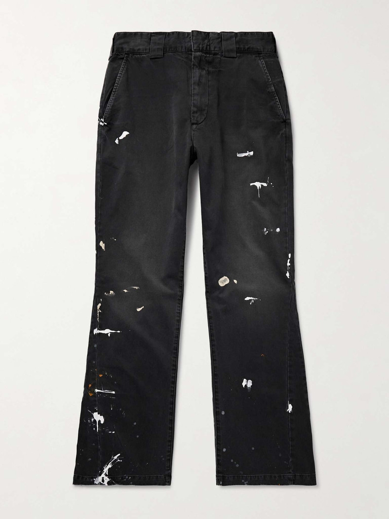 Slim-Fit Flared Paint-Splattered Jeans - 1