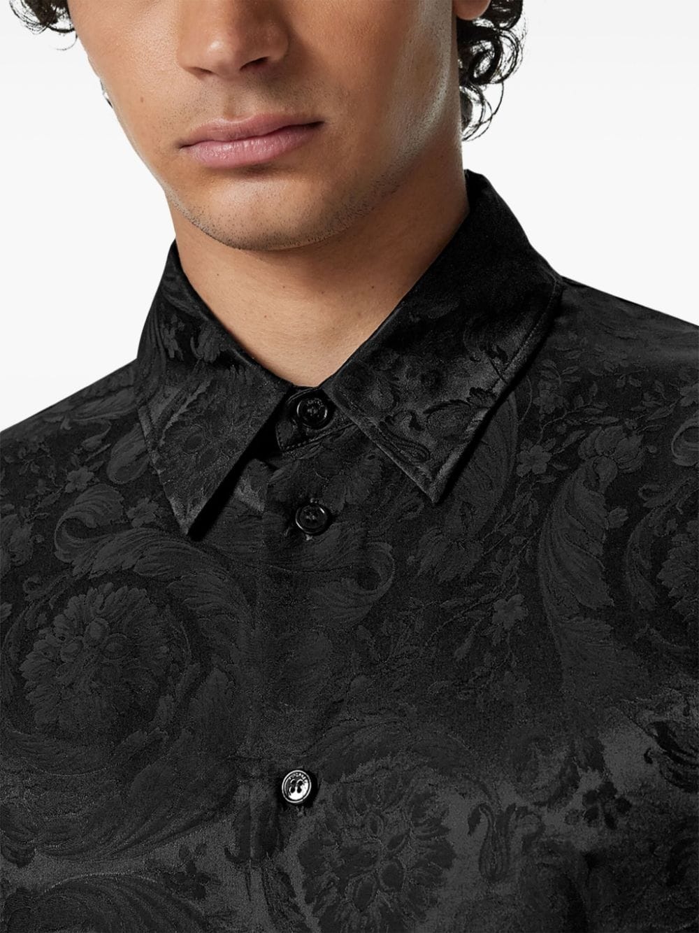 Barocco-jacquard shirt - 5