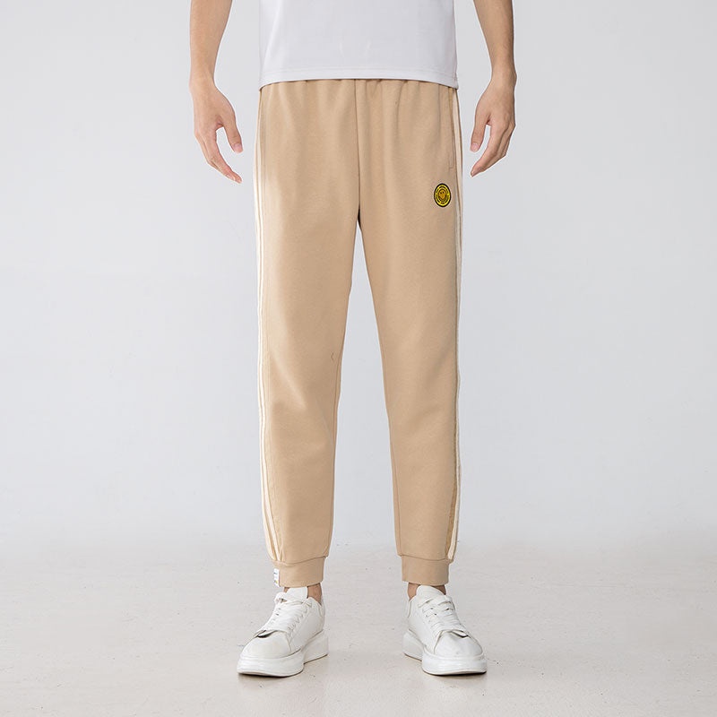 Men's adidas SMLY TP 1 Stripe Athleisure Casual Sports Long Pants/Trousers Khaki H45520 - 3