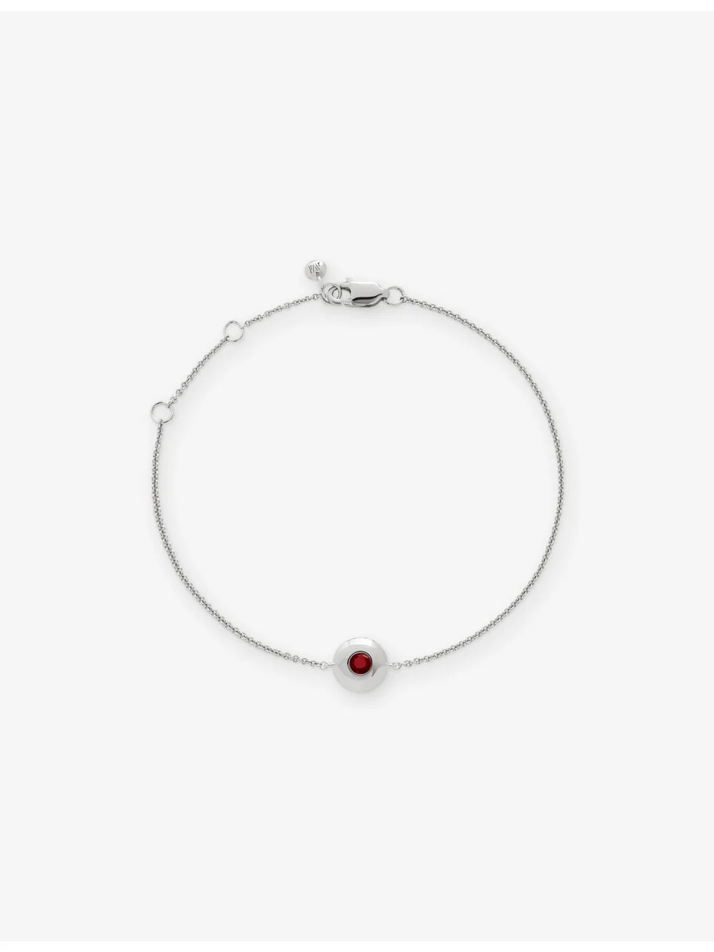 January Birthstone Garnet and Sterling-Silver Bracelet - 1