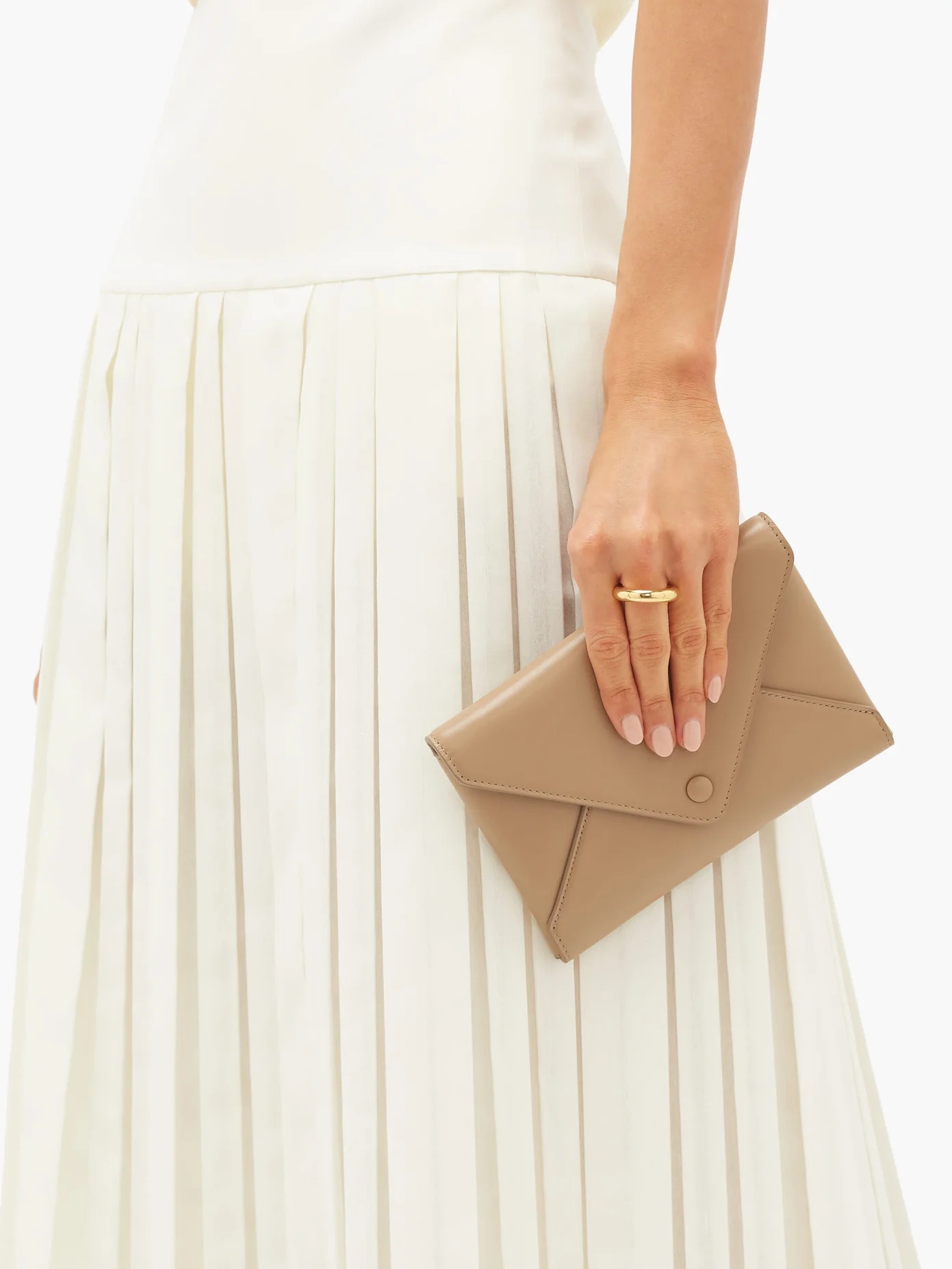 Envelope leather clutch - 3