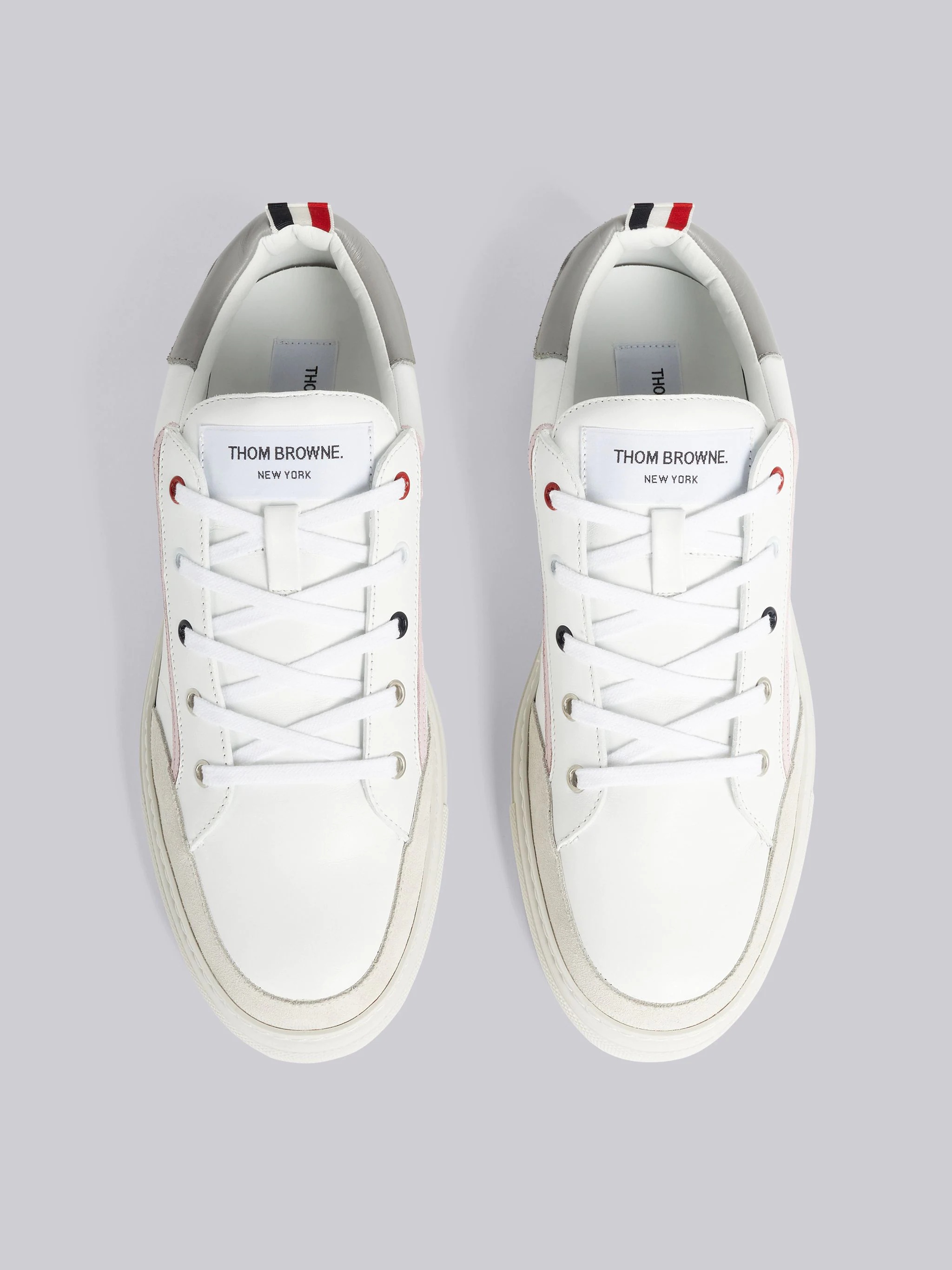 striped lace-up sneakers - 4