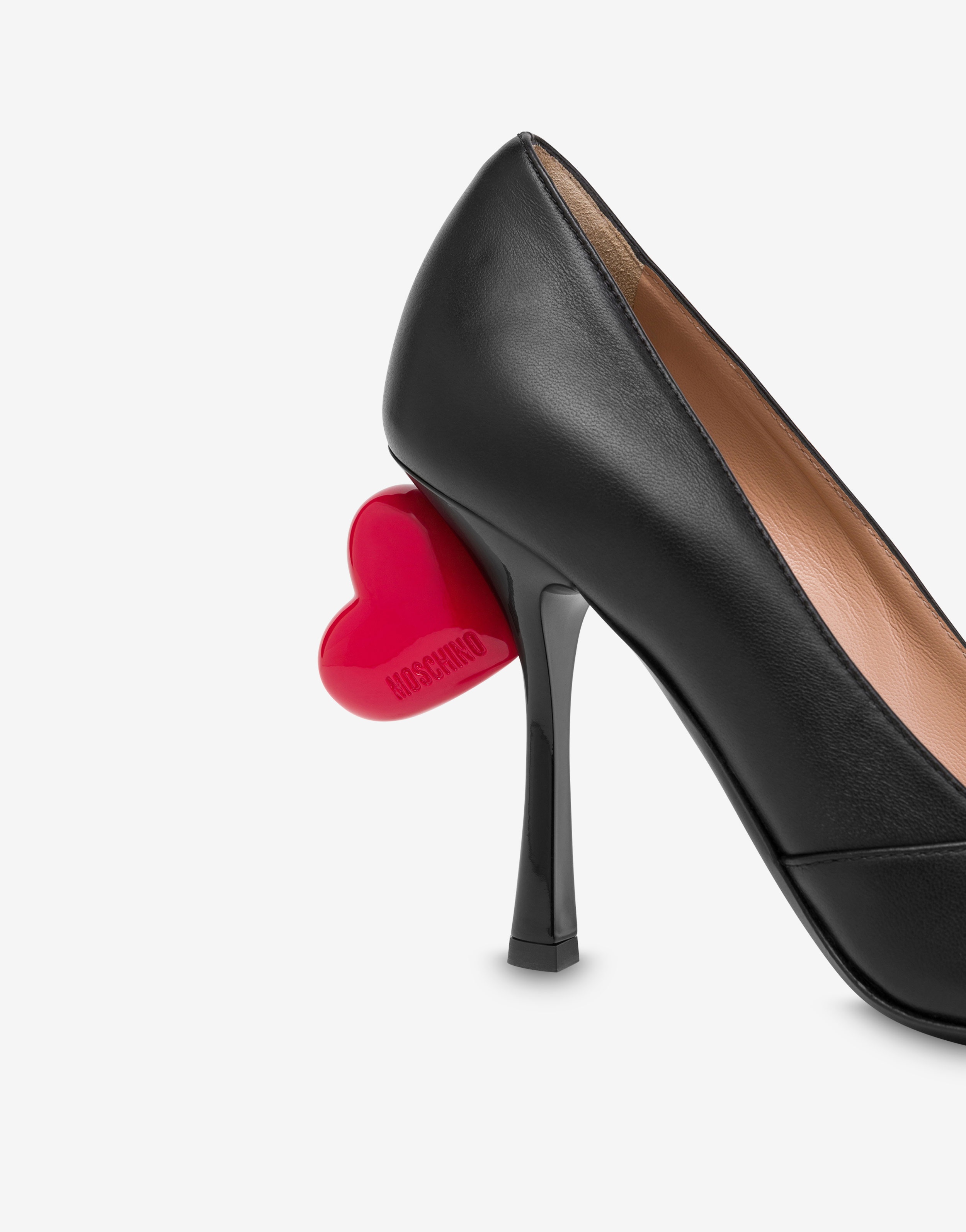 SWEET HEART NAPPA LEATHER PUMPS - 4