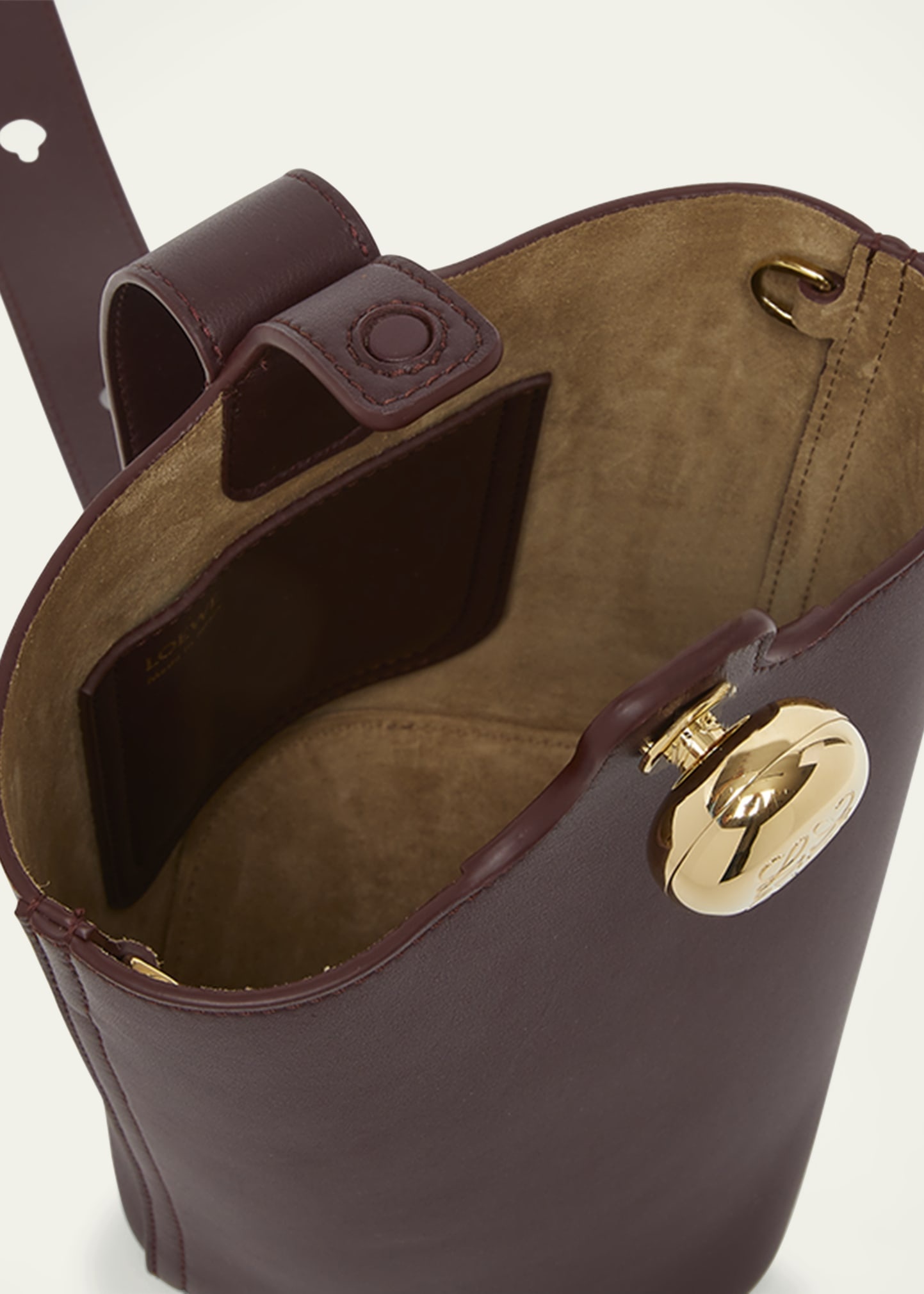 Mini Pebbled Leather Bucket Bag - 4