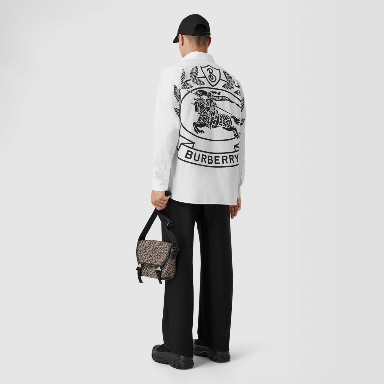 EKD Print Cotton Oxford Oversized Shirt - 2