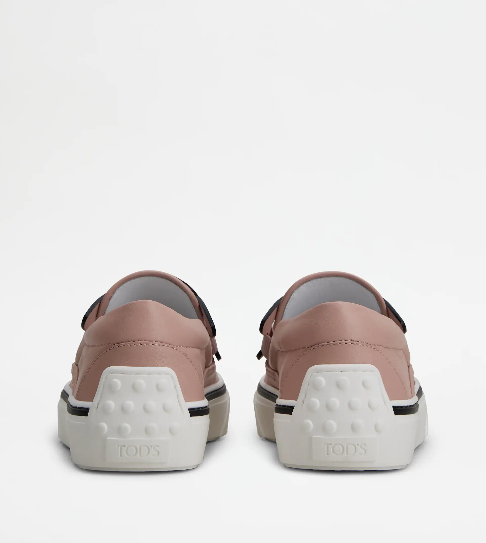 TOD'S SLIP ON SHOES IN LEATHER - VIOLET - 2