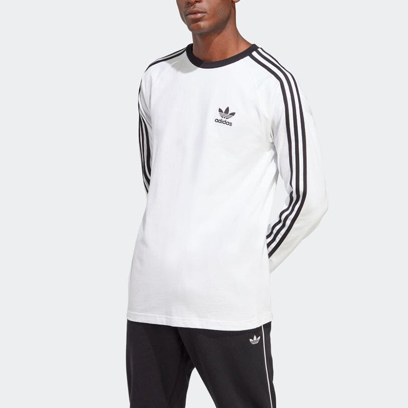 adidas Adicolor Classics 3-Stripes Long Sleeve Tee 'White' IA4879 - 4