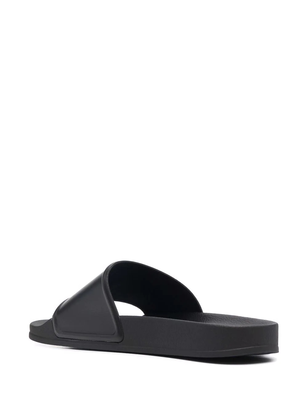 Cross faux-leather slides - 3