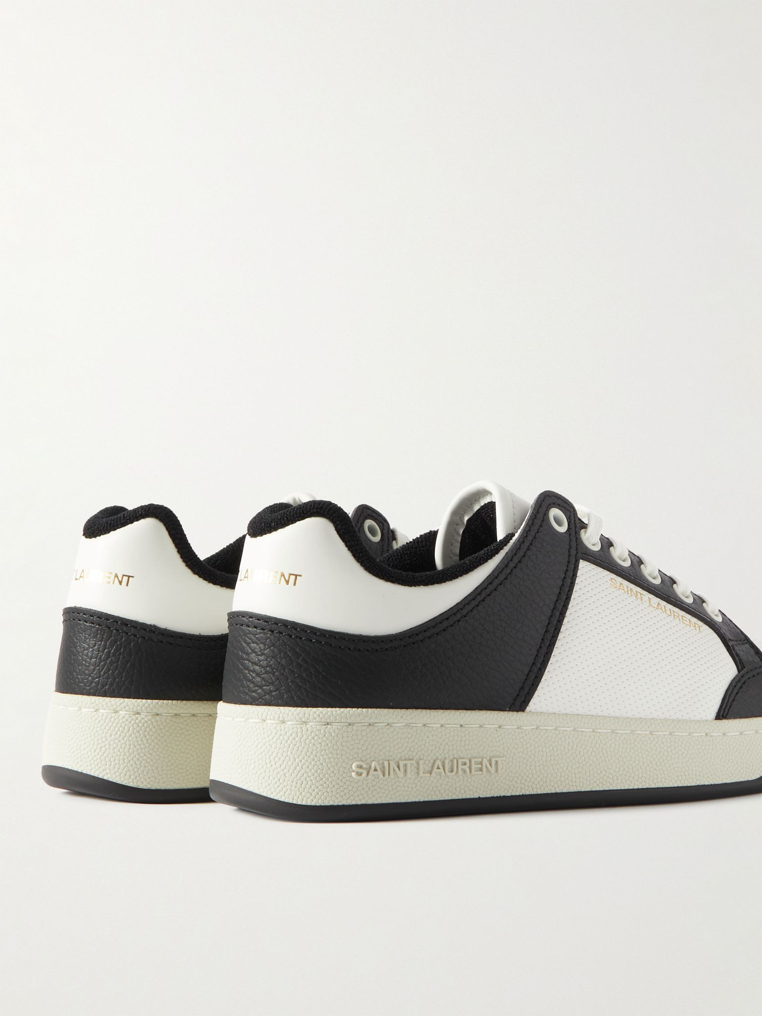 SL/61 Perforated Leather Sneakers White - 5