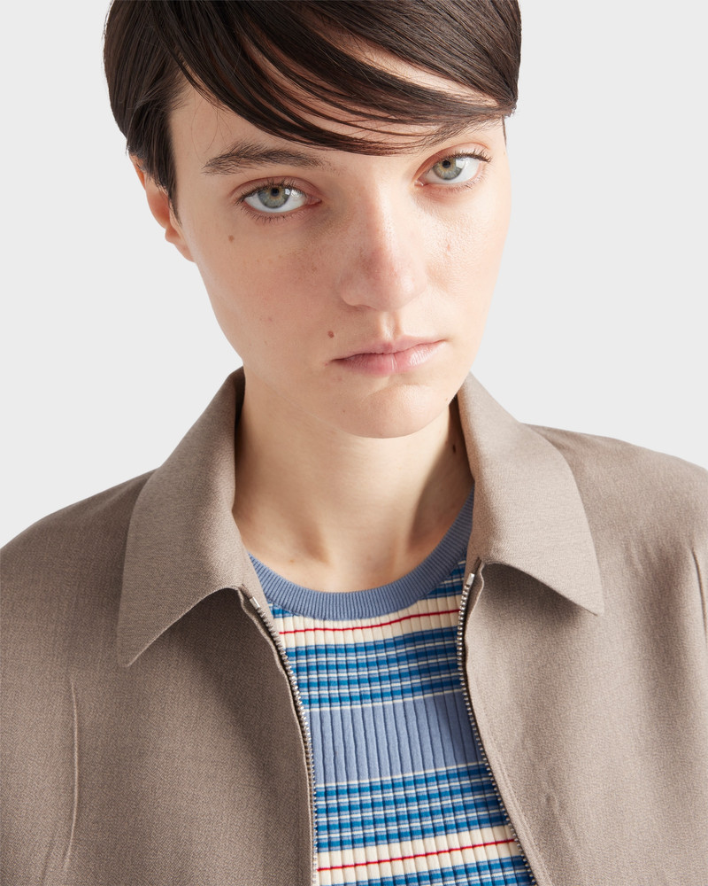 Striped stretch cotton knit top 3