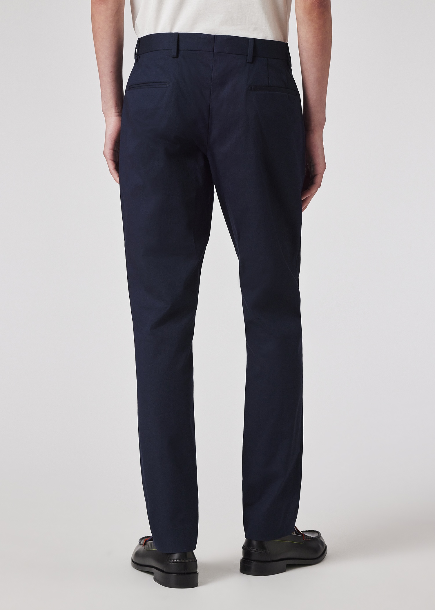 Mid-Fit Navy Stretch-Cotton Chinos - 4