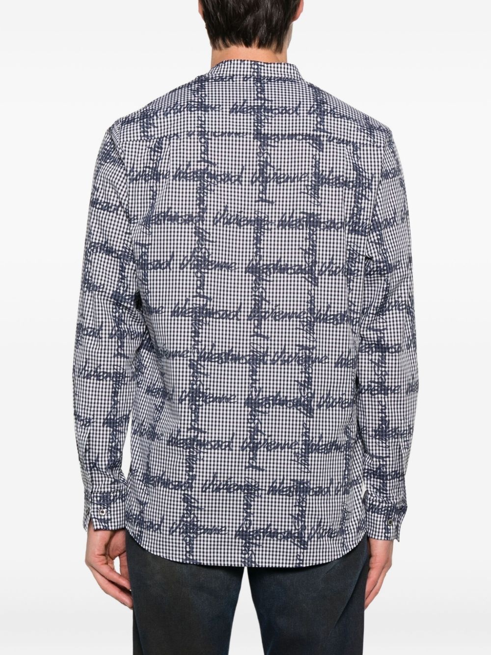 logo-checked shirt - 4